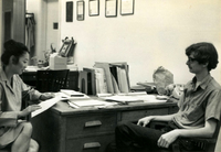 Senior Work Center, Item 18, front: Department of Mental Health supervisors Jean Inouye (left) and Dennis (last name unknown)