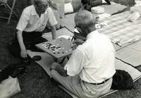 Annual [Community] Picnic, Item 4: Men enjoying game of Go