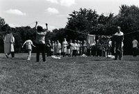 Annual [Community] Picnic and Workshop [Senior Work Center], Item 6, front: Team competition during the picnic