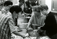 Nutrition Program, Item 5, front: (foreground, L to R) Mrs. Okamoto, Mrs. Morita, Mrs. Hattori, and Mrs. Orita