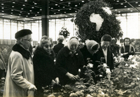 Issei Social Program, Item 17: Issei visit flower show at McCormick Place