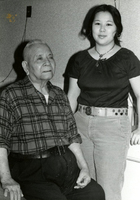 Visitation (Sanseis visit Isseis), Item 1, front: Janette Koga visits Mr. Miyagi, who is blind and a nursing home resident