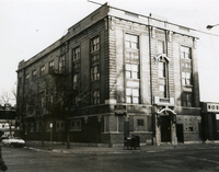 Fundraising Panel, [1110 N. LaSalle Street and 3257 N. Sheffield Buildings], Food Festival Ribbon-Cutting, Market Day, Annual Meeting, Cosmos [Club], and [Issei] Picnic, Item 5: 2nd Old Building -- 3257 Sheffield (1965?)