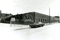 Mural and JASC Office, Item 2: A view of the mural painted on the north side of the JASC building, 4427 N. Clark St., Chicago