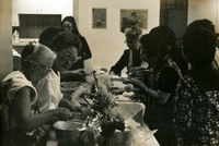 New Year's Party, Item 12, front: Far left: Mrs. Ishibashi, Mrs. Hattori