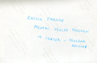 Blood Assurance, Communal Living, Issei Work Center, Body Dynamics, Annual Community Picnic, and Market Day, Item 33, back