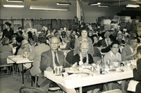 New Year's Party, Item 7, front: Seated far left at front table: Mr. Yagi and Mrs. Monma