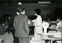 Workshop [Senior Work Center], Item 6: Pauline Yoshioka, workshop supervisor, is standing at far right