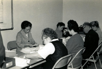 Volunteer Mailers, Item 3, front: Mrs. (Saito) Orita (third from left)